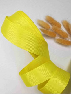 Лента репсовая 2,5см. (желтый №15)